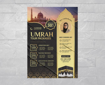 Umrah Tour Flyer Template (AI, EPS Format)