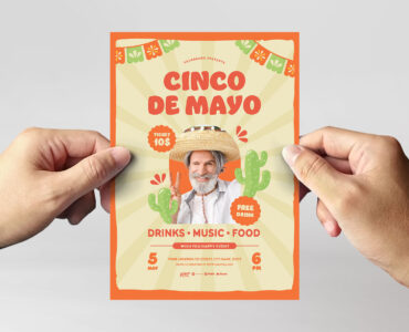 Cinco De Mayo Flyer Template (AI, EPS Format)