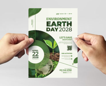 Earth Day Flyer Template (AI, EPS Format)
