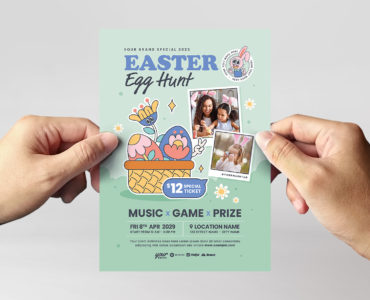 Easter Egg Hunt Flyer Template (AI, EPS Format)