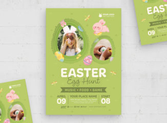 Easter Egg Hunt Flyer Template (AI, EPS Format)