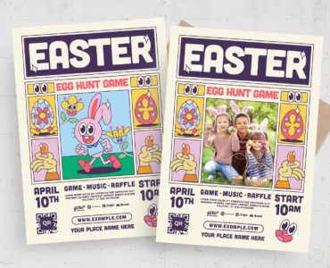 Easter Egg Hunt Flyer Template (Ai, EPS Format)