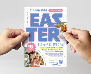 Simple Easter Flyer Template (AI, EPS Format)