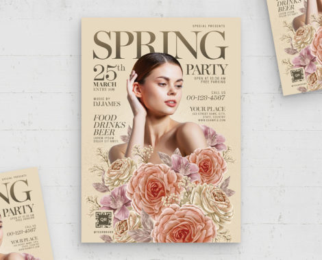 Spring Flyer Template (PSD Format)