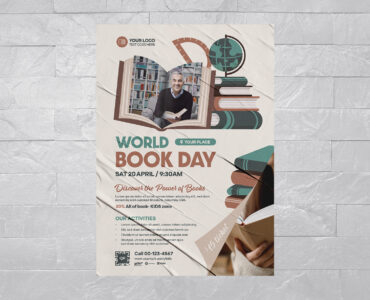 World Book Day Flyer Template (EPS, AI Format)