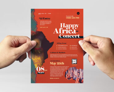 Africa Day Flyer Template (INDD Format)