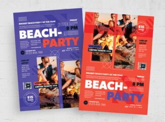 Beach Party Flyer Template (INDD Format)
