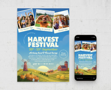 Harvest Festival Flyer Template (PSD Format)