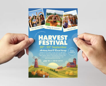 Harvest Festival Flyer Template (PSD Format)