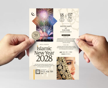 Islamic New Year Flyer Template (INDD Format)