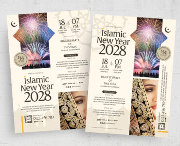 Islamic New Year Flyer Template (INDD Format)