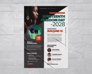 Juneteenth Event Flyer Template (INDD Format)