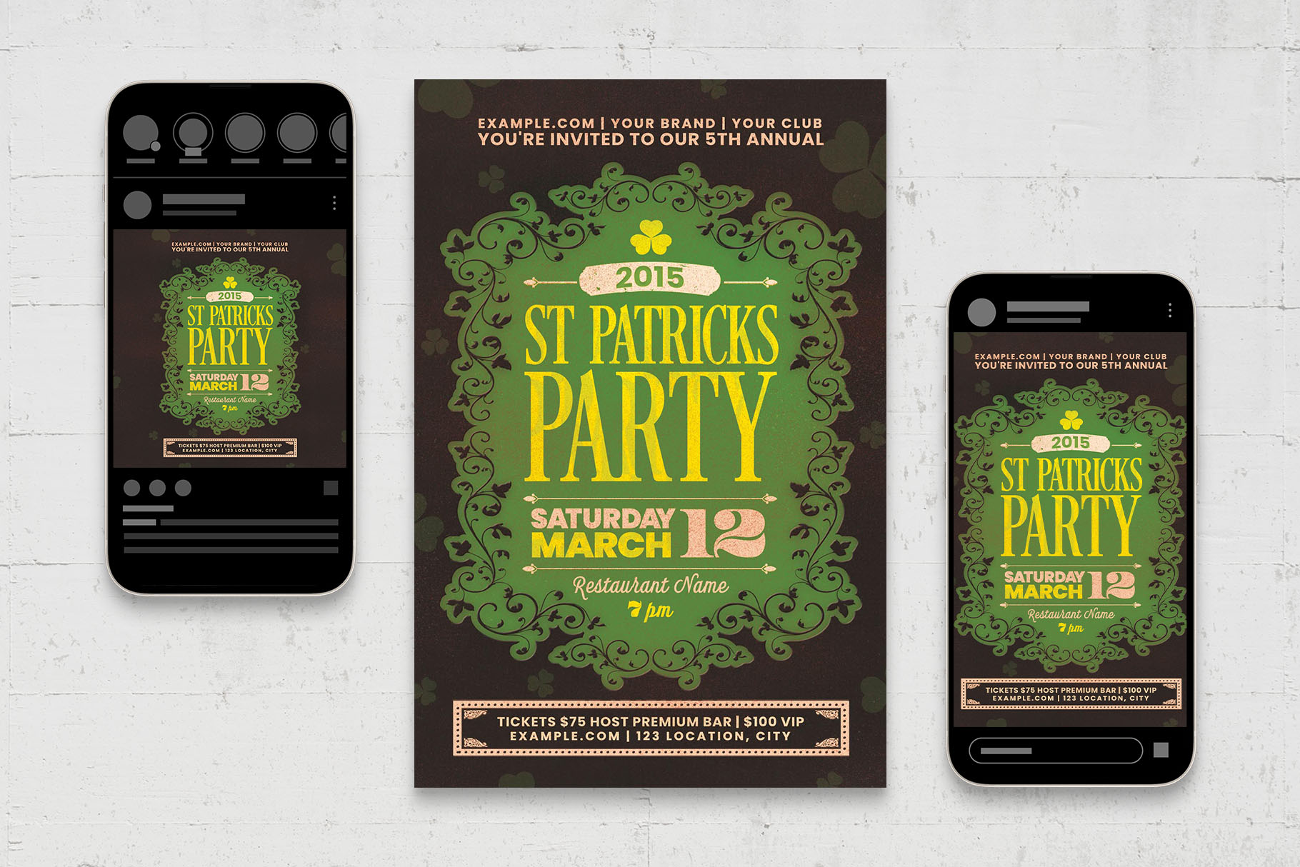 St Patricks Day Flyer / Invite (PSD Format)