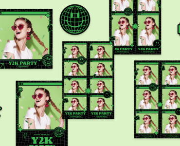 Y2K Photo Booth Layouts (PSD Format)