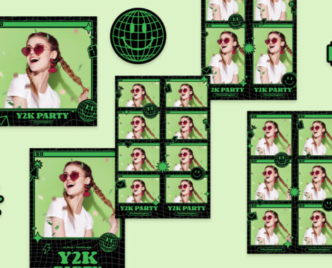 Y2K Photo Booth Layouts (PSD Format)