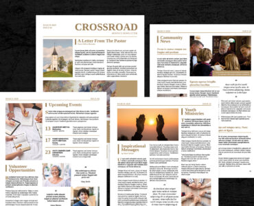Church Newsletter Template [AI, EPS, INDD Format)