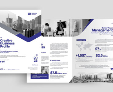 Corporate Bi-Fold Brochure Template (INDD Format)