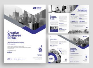 Corporate Bi-Fold Brochure Template (INDD Format)