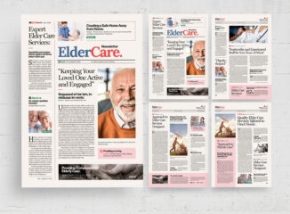 Elder Care Newsletter Template (INDD Format)