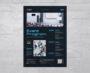 Event Program Flyer Template (AI, EPS Format)