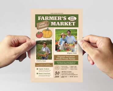Farmer's Market Flyer Template (AI, EPS Format)