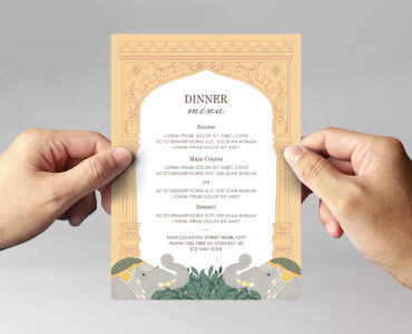 Indian Wedding Invitation Template (PSD Format)