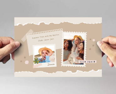 Photo Card Template Set (AI, EPS Format)