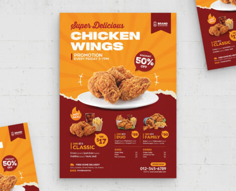 Fast Food Flyer Template (PSD Format)