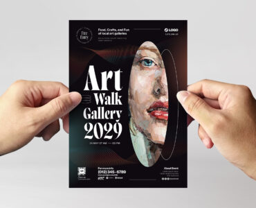 Art Gallery Flyer Template (AI, EPS Format)