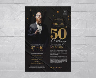 Birthday Flyer Template (AI, EPS Format)