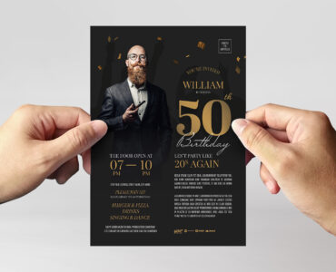 Birthday Flyer Template (AI, EPS Format)