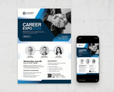 Business Expo Poster Template (AI, EPS Format)