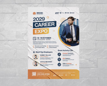 Corporate Event Flyer Template (AI, EPS Format)