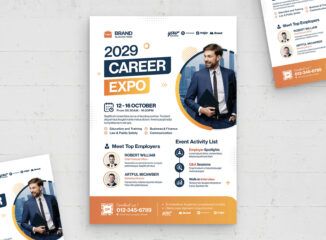 Corporate Event Flyer Template (AI, EPS Format)
