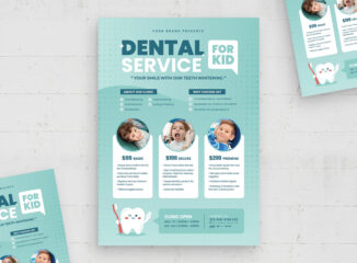 Dental Dentist Flyer Template (AI, EPS Format)