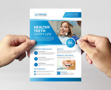 Dental Service Poster Template (AI, EPS Format)