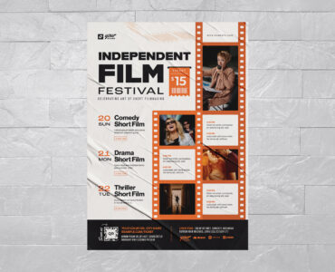 Film Festival Poster Template (AI, EPS Format)