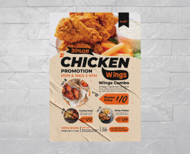Food Flyer Template (AI, EPS Format)