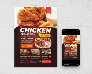 Food Offer Flyer Template (AI, EPS Format)