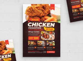 Food Offer Flyer Template (AI, EPS Format)