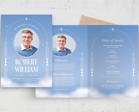 Funeral Brochure Template (AI, EPS Format)