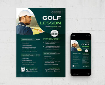 Golf Flyer Template (AI, EPS Format)