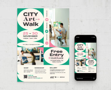 Modern Event Flyer Poster Template (AI, EPS Format)