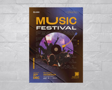 Music Event Flyer Template (AI, EPS Format)