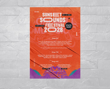 Music Festival Poster Template (AI, EPS Format)