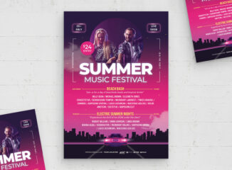 Music Festival Poster Template (PSD Format)