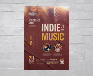 Music Night Flyer Template (AI, EPS Format)