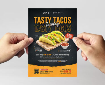 Taco Tuesday Flyer Poster Template (PSD Format)