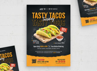 Taco Tuesday Flyer Poster Template (PSD Format)