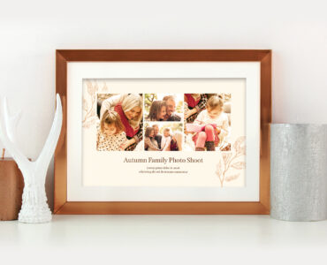 Autumn Family Photo Card Template Set (AI, EPS Format)